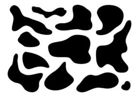 Playful Hand Drawn Organic Blob Shape. A collection of 12 playful hand drawn organic blob shapes with freeform curves, perfect for modern, trendy, and abstract design projects. vector