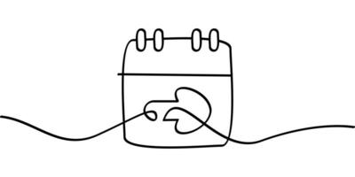 continuous line drawing next time symbol. abstract line art illustration vector