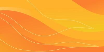 orange gradient abstract background wave pattern. perfect for summer design vector