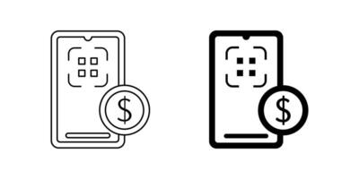 qr code scan icon set, payment symbol. modern design isolated on white background vector