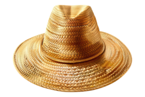 Beach straw hat isolated on transparent background png