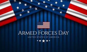 Design of Armed Forces Day background illustration vector