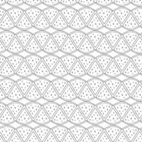 Seamless pattern with watermelon slices. graphic line ink illustration. Summer watermelon background. For logo, web, package, sticker. Coloring Sheet for Stress Relief and Relaxation vector