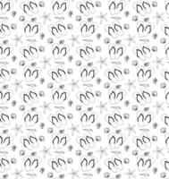 Flip flops, seashells and starfish seamless pattern. graphic line ink Hand drawn summer illustration for wallpaper, background. package, vacation design, fabric and textile. vector