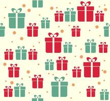 Seamless pattern with gift boxes and confetti for party decorations vector