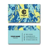Modern Business Card Design with Abstract Texture vector