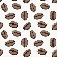 Coffee Beans Seamless Pattern vector