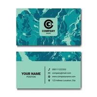 Business Card Template with Abstract Marble Texture vector