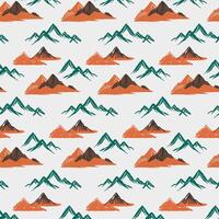 Mountain Range Seamless Pattern Illustration vector
