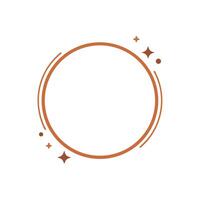A circle with stars and a white background vector