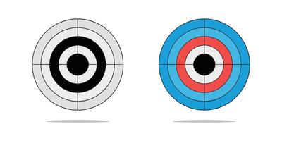 Archery target set. Shoting target set vector