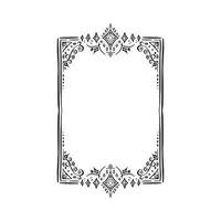 A decorative border or edge featuring diamonds, swirls, lines and rustic shapes. Hand drawn in black. A whimsical style imitating a crown, angelic and regal. vector