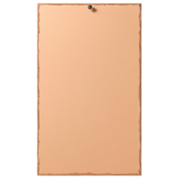Blank bulletin board with pin for notes and messages mockup template for design and presentation on transparent background png