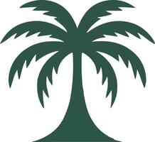 A logo design featuring a stylized palm tree vector