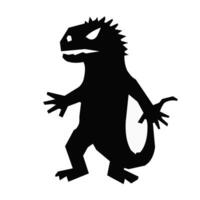 Evil character silhouette vector