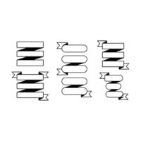 A set of four different types of arrows vector