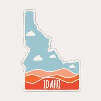 Idaho Desert in Soft Color Design Perfect for Print, Apparel, etc vector
