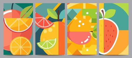 fruit abstract background for design, banner, poster, etc vector
