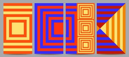 abstract poster design geometric vector