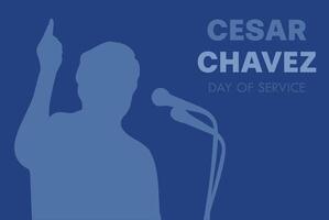 Cesar Chavez Day banner, day of service vector