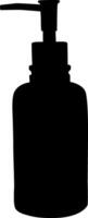 Sun cream bottle on white background. vector
