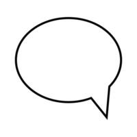 Speech bubbles icon, flat design. Chat icon symbol isolated on white background. Simple illustration. vector
