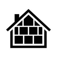 Home Under Construction Graphic Showing Framework, House Framework Design for Under Construction Page vector
