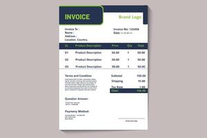 Nice Invoice Design vector