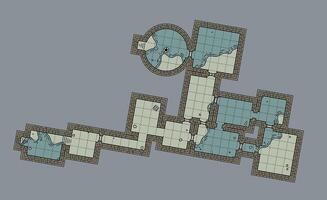 Dungeon Map for Fantasy Role-Playing Games vector