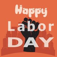freedom hand symbol for labor day vector