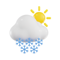 Snowfall with Sunshine on a Clear Day png