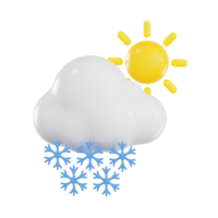 Daytime Snowfall with Clear Sunlight png