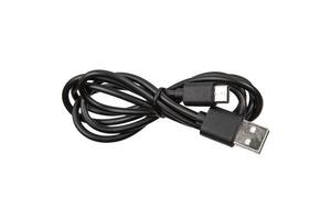 Black USB-A to USB-C Cable for Fast Charging and Data Sync photo