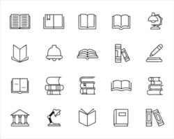 Library Tools Icons vector