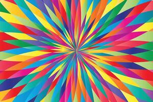 Color explosion design, multi-color panel vector