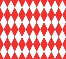 Red and white diamond pattern vector