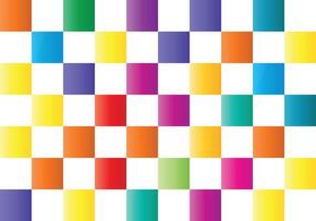 Multicolor and white square design vector
