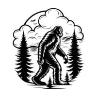Sasquatch Forest Walk vector