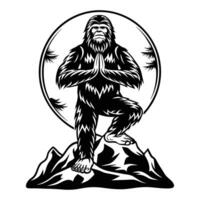 Sasquatch on the Summit vector