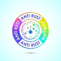 Anti rust icon illustration. Anti oxidation sign, Rust resistant symbol in low poly style vector