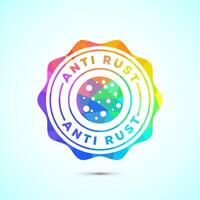 Anti rust icon design illustration in low poly style vector