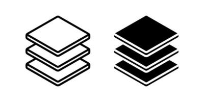 Layers icon. stack sign. for mobile concept and web design. illustration vector