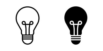 Light Bulb icon. Lamp sign. for mobile concept and web design. illustration vector