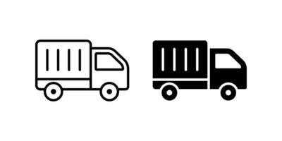 Truck icon set. truck fast shipping Symbol. for mobile concept and web design. illustration on white background vector