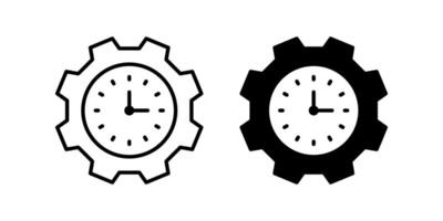 Time Management icon set. for mobile concept and web design. illustration vector