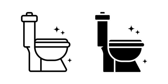 Toilet icon set. for mobile concept and web design. illustration vector