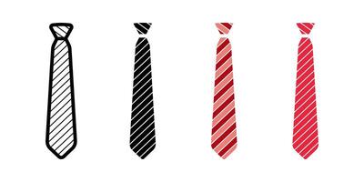 Tie icon set. tie business Symbol. Necktie sign. for mobile concept and web design. illustration on white background vector