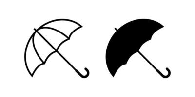 Umbrella icon set. Protection sign. for mobile concept and web design. illustration on white background vector