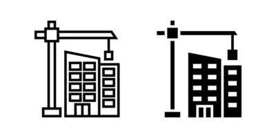 Construction icon set. for mobile concept and web design on white background vector