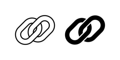Link icon set. Chain Symbol. for mobile concept and web design. illustration on white background vector